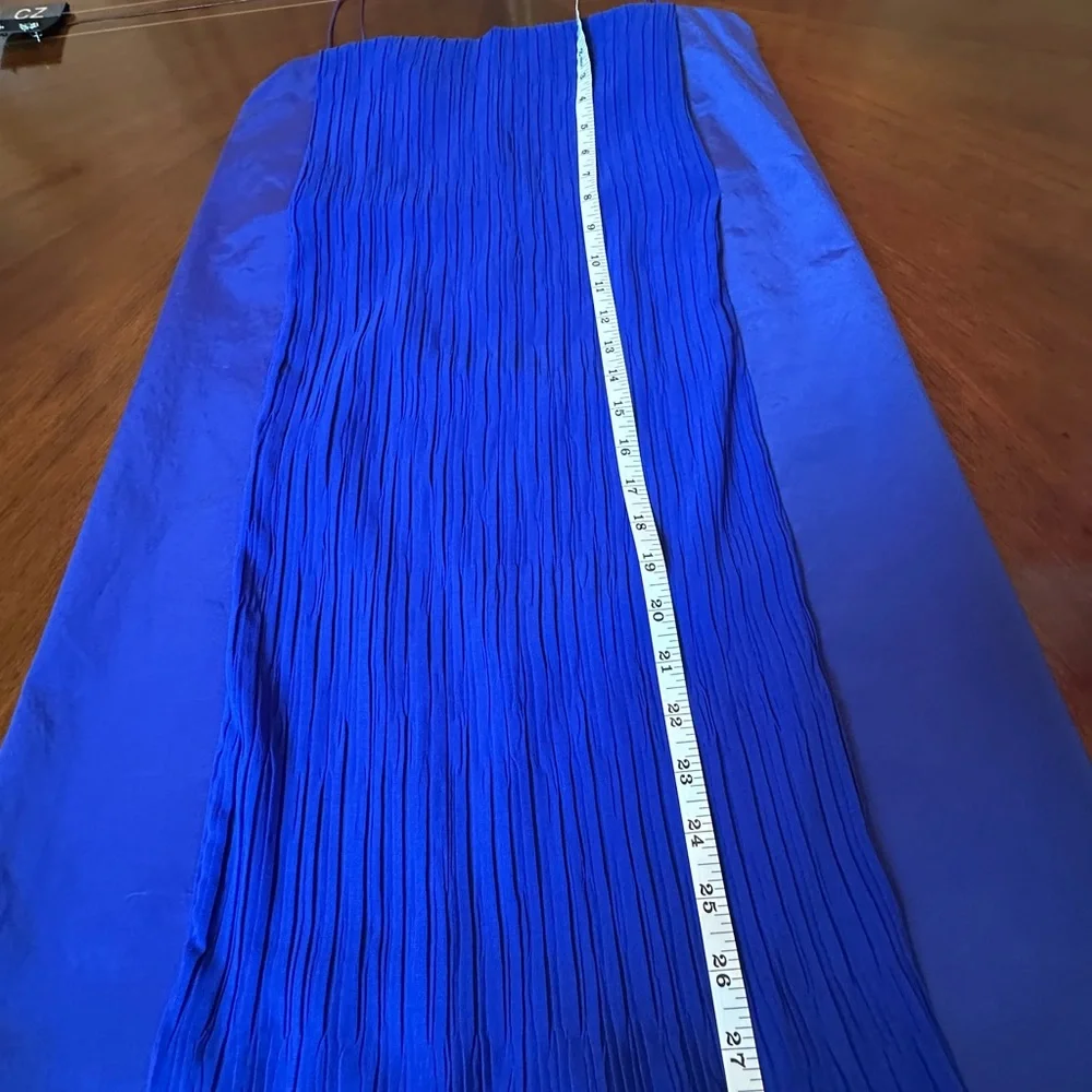Piazza Sempione Royal Blue Pleated Dress | Italian Luxury | Elegant - Picture 7 of 14